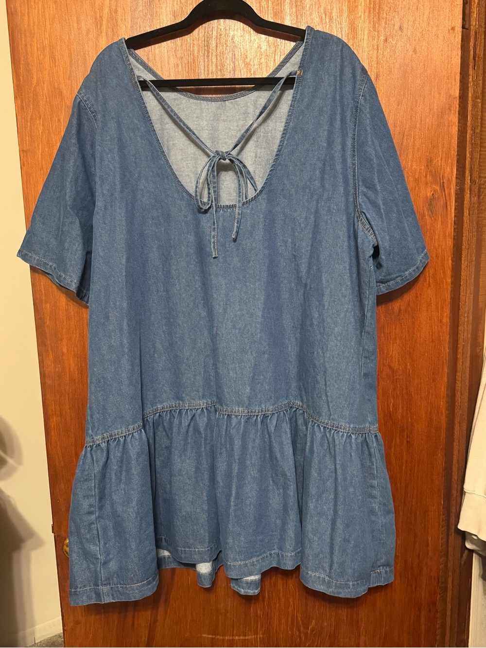 Women’s Plus Size Denim Boho Flowy Dress Size 3XL - Picture 3 of 5
